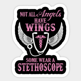 Stethoscope Angels Sticker